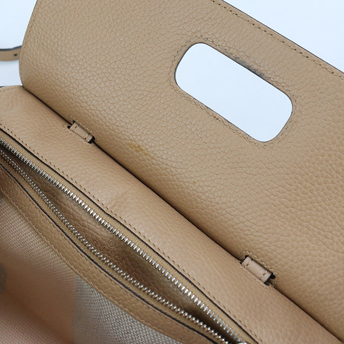 GUCCI GU82994 2WAY handbag Bamboo leather beige Women