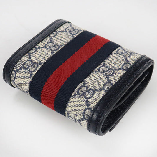 GUCCI 598662 GG wallet Ofidia Folded  Supreme navy Women