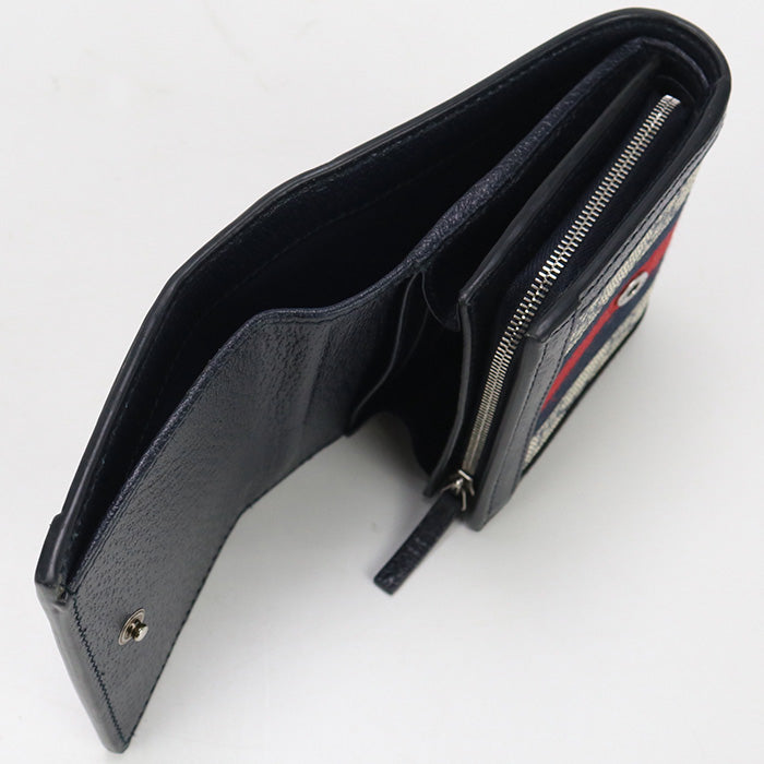GUCCI 598662 GG wallet Ofidia Folded  Supreme navy Women