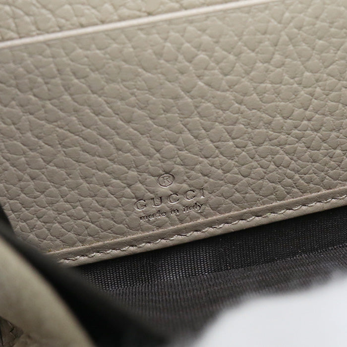 GUCCI 456117 AACFE 9543 Zip around wallet Double G Purse GG Supreme beige Women