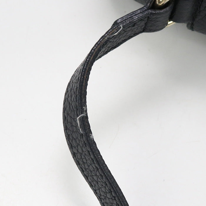 GUCCI 308364 Shoulder Bag Soho Diagonal leather black Women