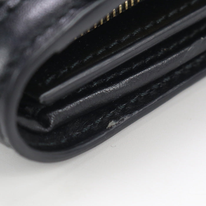 GUCCI 723799 Bi-fold wallet GG matelasse Medium wallet  leather black Women