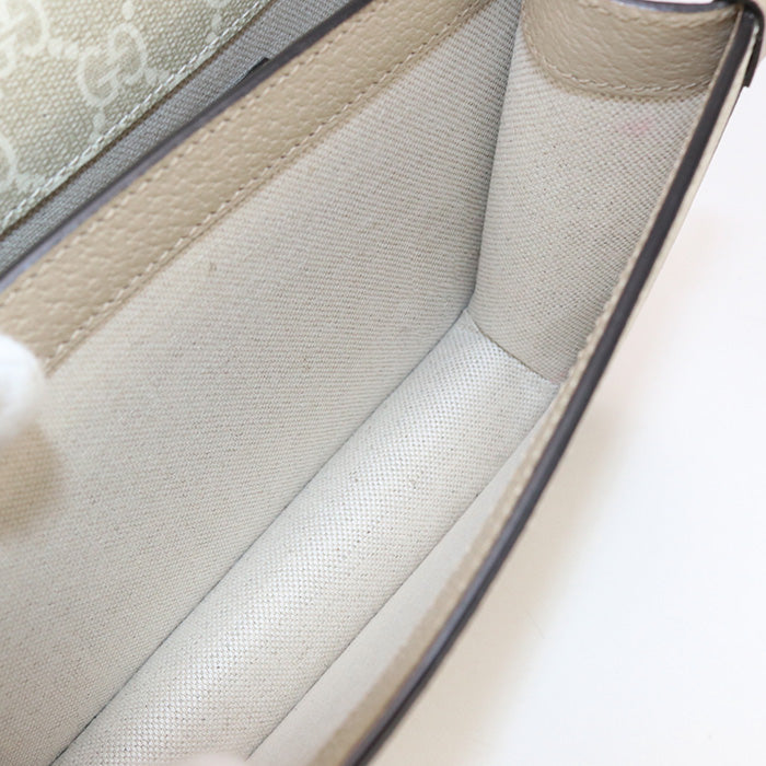GUCCI 671620 mini crossbody bag Interlocking G Diagonal shoulder bag GG beige