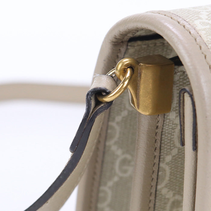 GUCCI 671620 mini crossbody bag Interlocking G Diagonal shoulder bag GG beige
