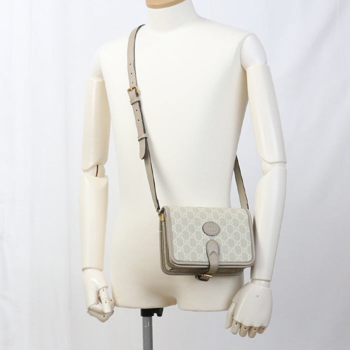 GUCCI 671620 mini crossbody bag Interlocking G Diagonal shoulder bag GG beige