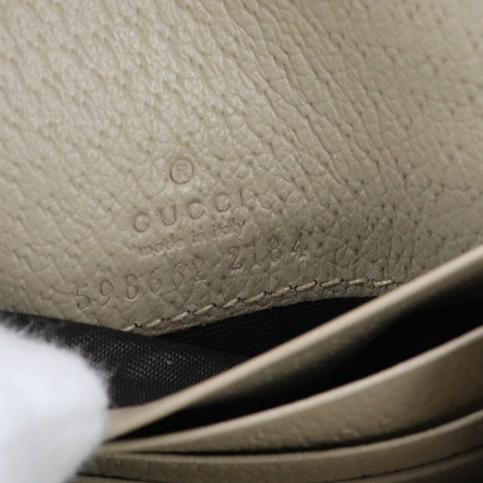 GUCCI 598662 UULAG 9682 GG CardCase  Ofidia Bi-fold wallet Supreme Beige