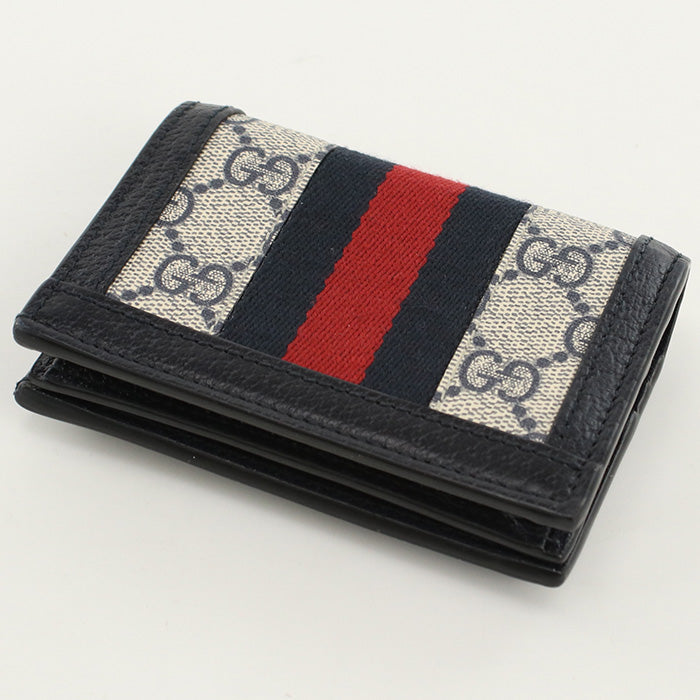 GUCCI 523155 96IWN 4076 Bi-fold wallet Ophidia GG Marmont Flap wallet GG Supreme Canvas multi Women