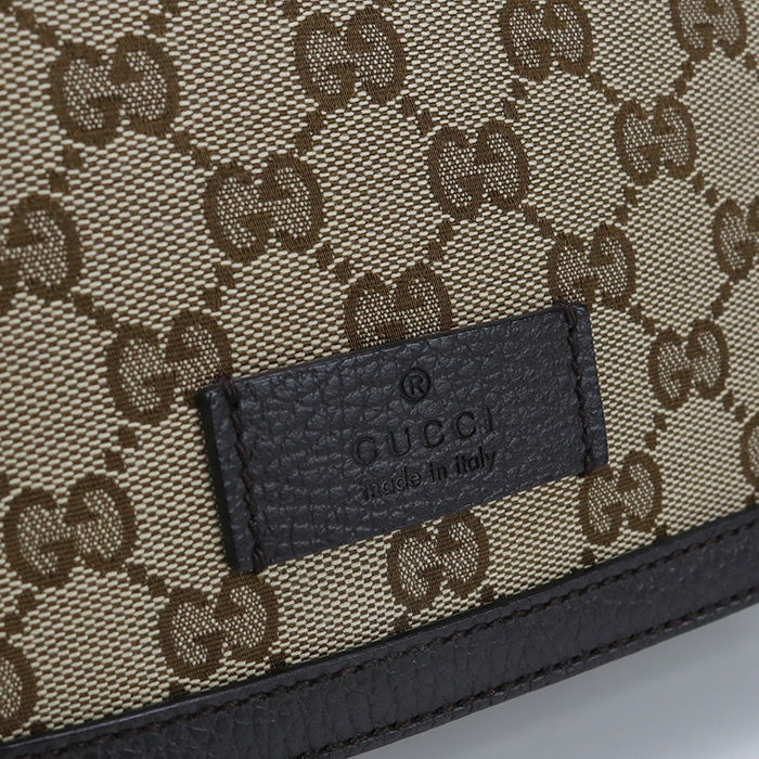 GUCCI 449172 Shoulder Bag GG canvas Diagonal beige unisex
