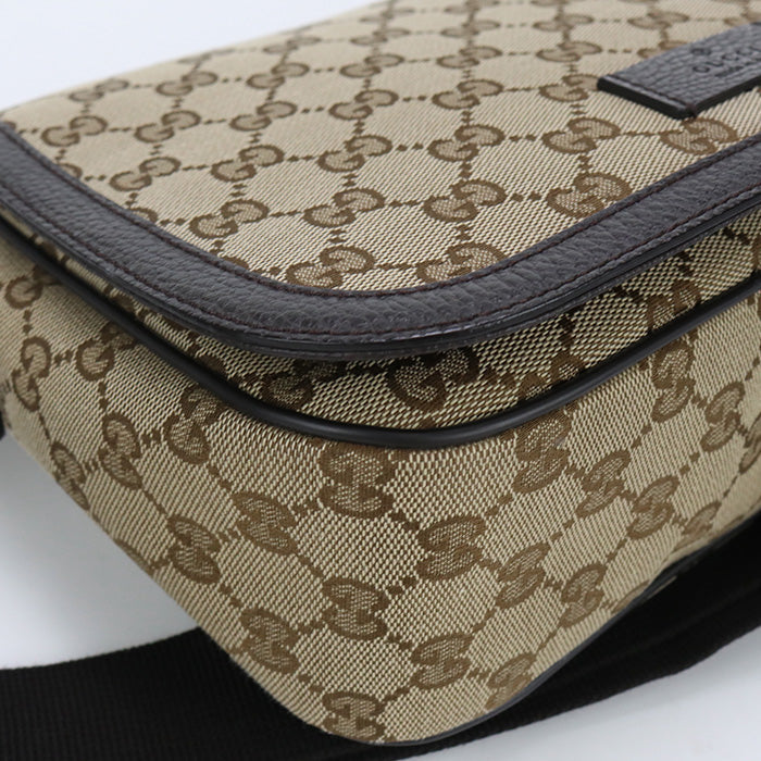 GUCCI 449172 Shoulder Bag GG canvas Diagonal beige unisex