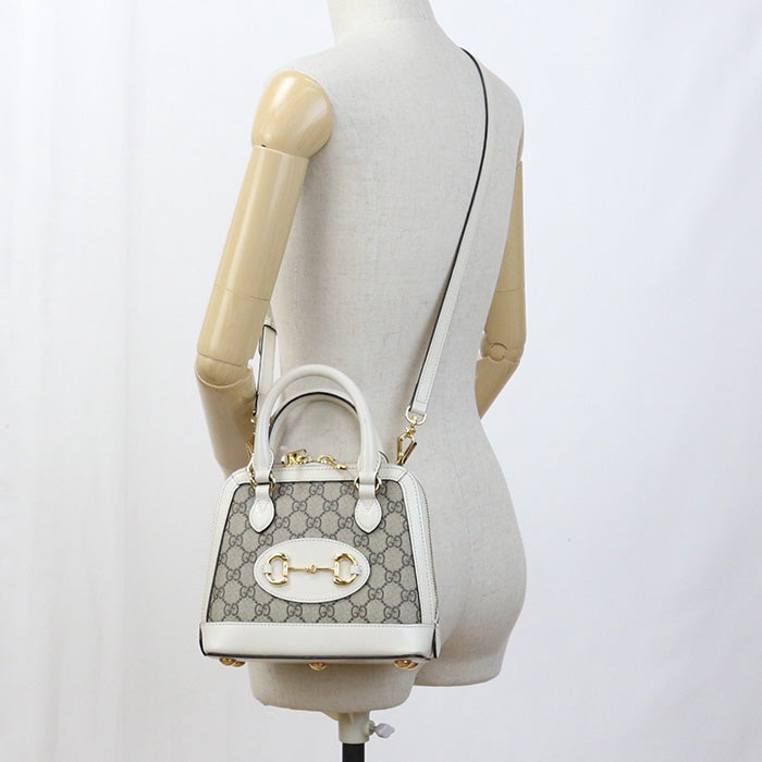 GUCCI GU83590 2WAY handbag Gucci Horsebit 1955 GG Supreme 2WAY beige Women