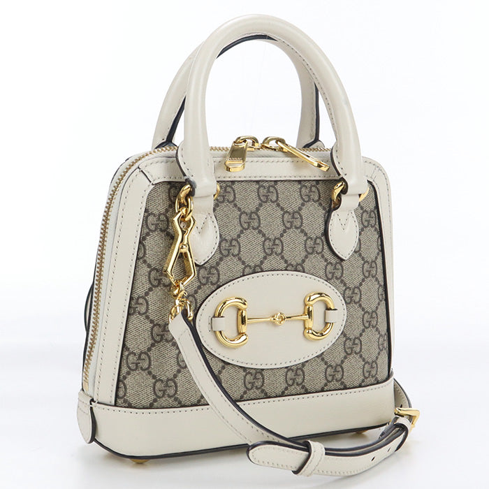 GUCCI GU83590 2WAY handbag Gucci Horsebit 1955 GG Supreme 2WAY beige Women
