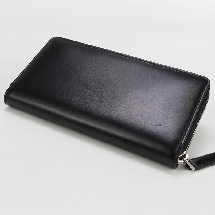 GUCCI 428736 0YK0N 1000 Long Wallet GG Marmont Zipper Wallet leather black mens(unisex)