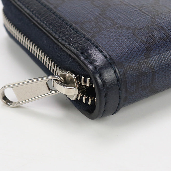 GUCCI 706844 UULBN 4055 Ofidia PurseZip Around GG Supreme navy mens