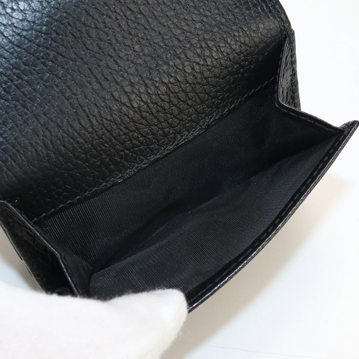 GUCCI 474746 Tri-fold wallet GG Marmont Compact wallet leather black Women