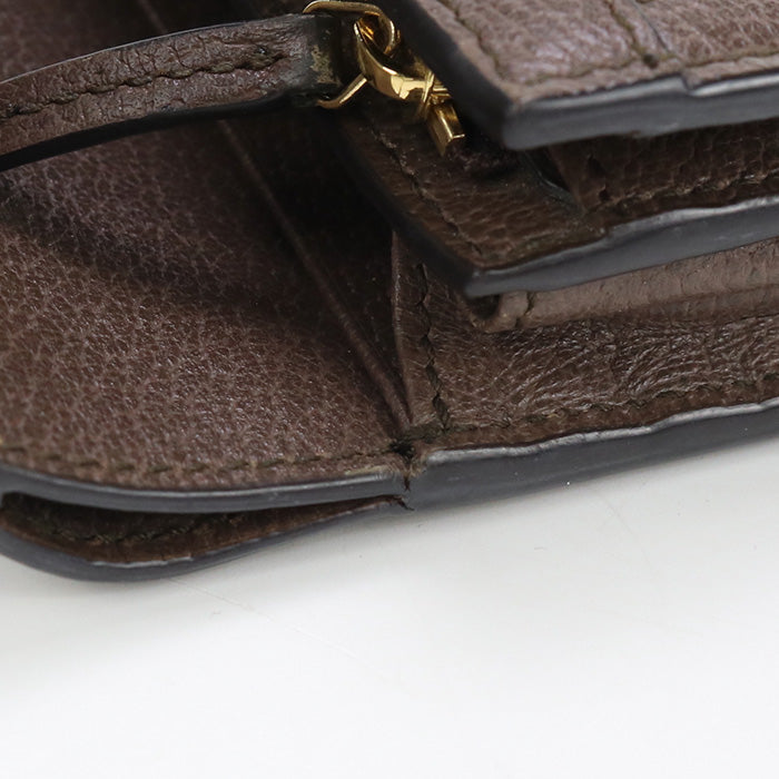 GUCCI 598662 96IWG 8745 GG wallet Ofidia Bi-fold wallet Supreme beige Women