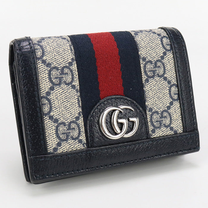 GUCCI 523155 96IWN 4076 Bi-fold wallet Ophidia GG Marmont compact purse GG Supreme Canvas Multi Women(unisex)