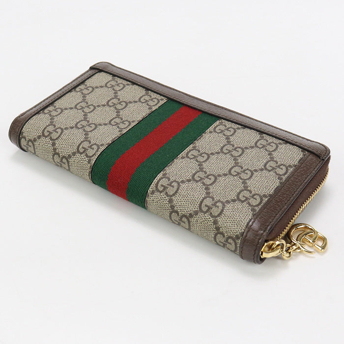 GUCCI 523154 96IWG 8745 Ofidia PurseZip Around GG Supreme beige Women