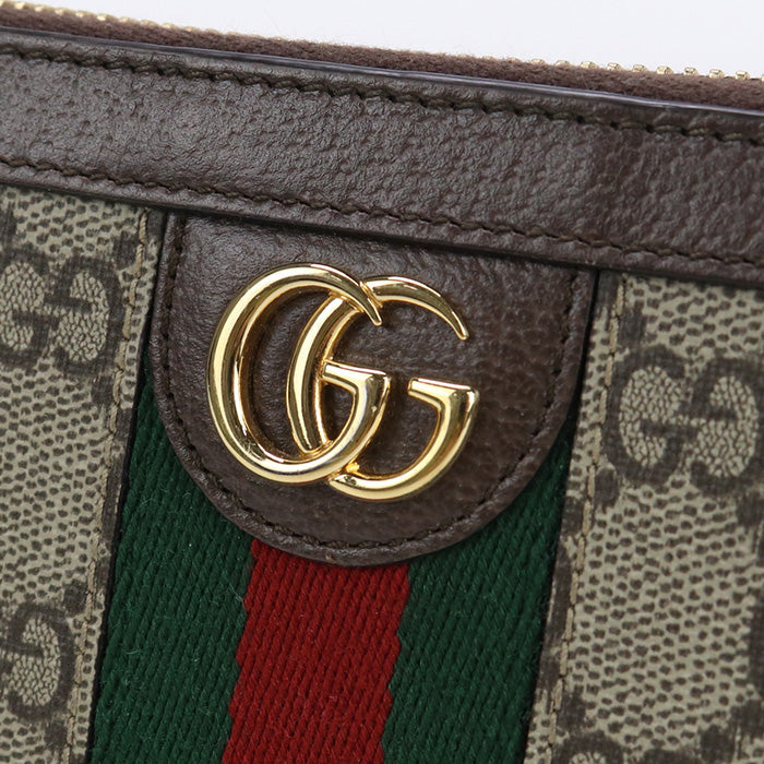 GUCCI 523154 96IWG 8745 Ofidia PurseZip Around GG Supreme beige Women