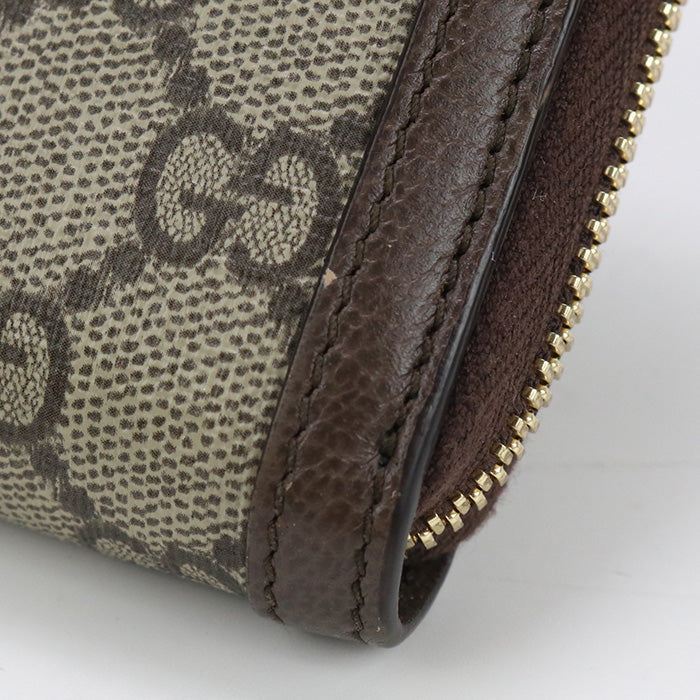 GUCCI 523154 96IWG 8745 Ofidia PurseZip Around GG Supreme beige Women
