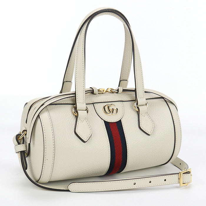 GUCCI GU84088 small boston bag Ofidia Mini Boston leather white Women