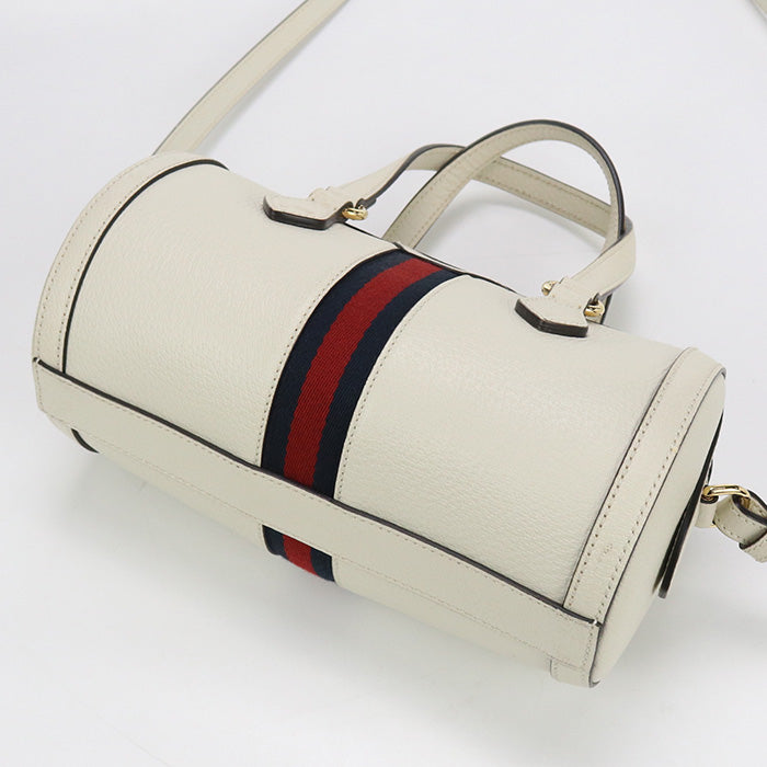 GUCCI GU84088 small boston bag Ofidia Mini Boston leather white Women