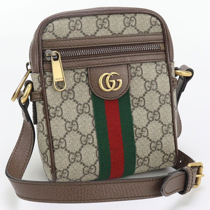 GUCCI 598127 96IWG 8745 Ofidia Diagonal shoulder bag GG Supreme leather unisex
