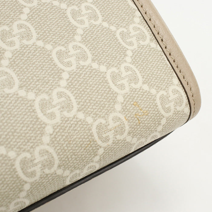GUCCI 659983 Tote Bag Interlocking G Small 2way Tote Bag GG Supreme, leather beige Women