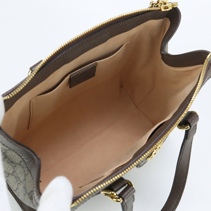 GUCCI 547551 Tote Bag Ofidia 2way Small Tote Bag GG Supreme, leather Brown Women