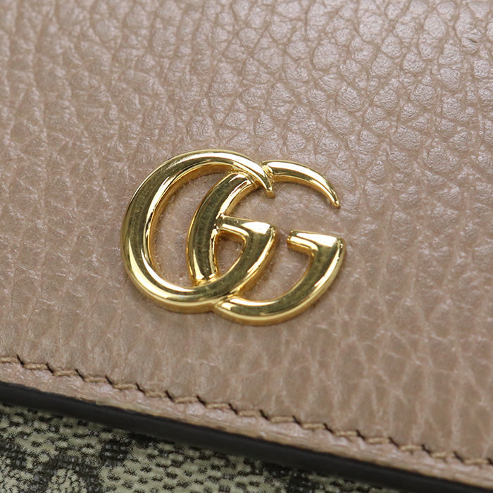GUCCI 456116 17WAG 5788 Bicolor Continental Long wallet GG Supreme beige Women