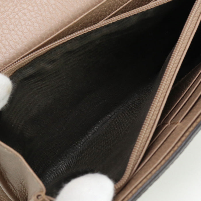 GUCCI 456116 17WAG 5788 Bicolor Continental Long wallet GG Supreme beige Women