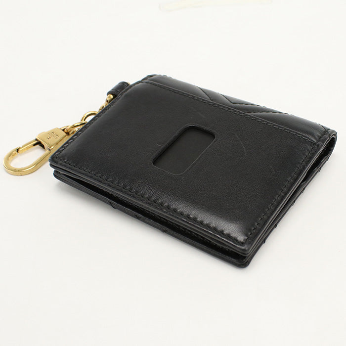 GUCCI GU86579 Bifold Wallet GG Marmont Folded leather Black Women