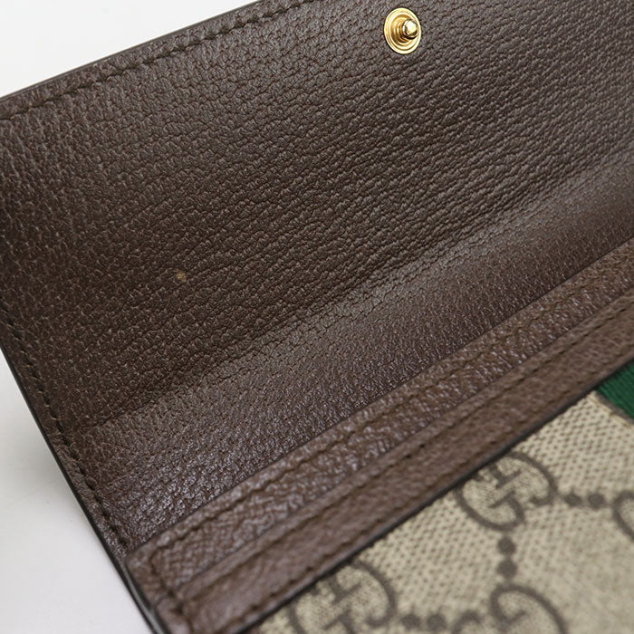 GUCCI 523153 96IWG 8745 Long wallet Ofidia GG Continental Wallet GG Supreme Canvas, leather multicolor Women