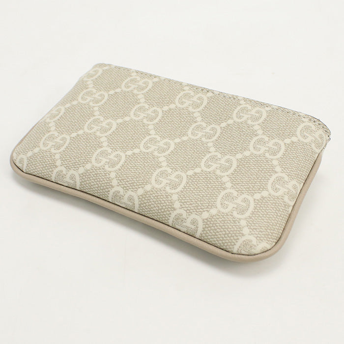 GUCCI 772321 Coin case GG Supreme Coin Pocket GG Supreme Canvas Women beige