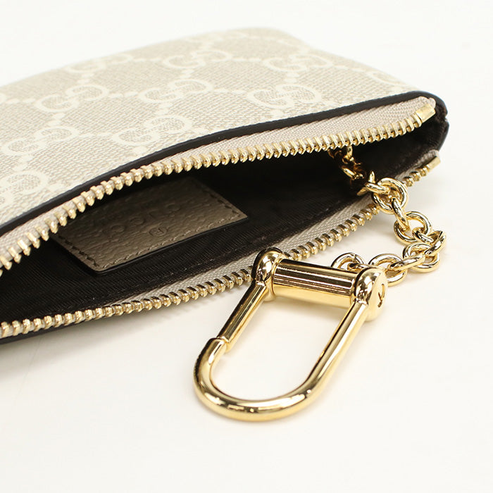 GUCCI 772321 Coin case GG Supreme Coin Pocket GG Supreme Canvas Women beige