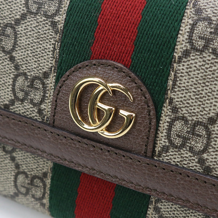 GUCCI 523153 Long Wallet Ofidia GG Continental Wallet GG Supreme Canvas, leather multicolor Women