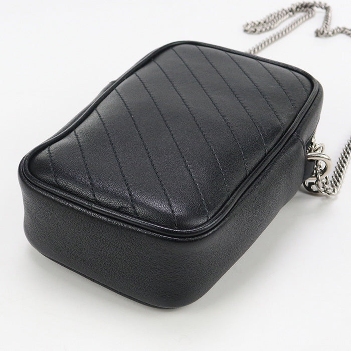 GUCCI GU89452 ChainShoulder Bag Blondy Shoulder Bag leather black Women