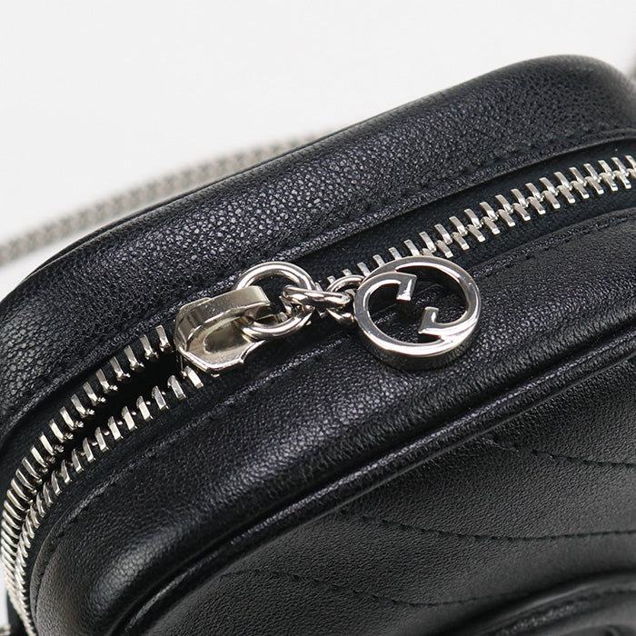 GUCCI GU89452 ChainShoulder Bag Blondy Shoulder Bag leather black Women