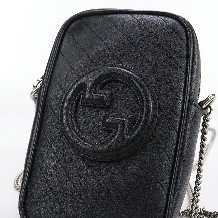 GUCCI GU89452 ChainShoulder Bag Blondy Shoulder Bag leather black Women