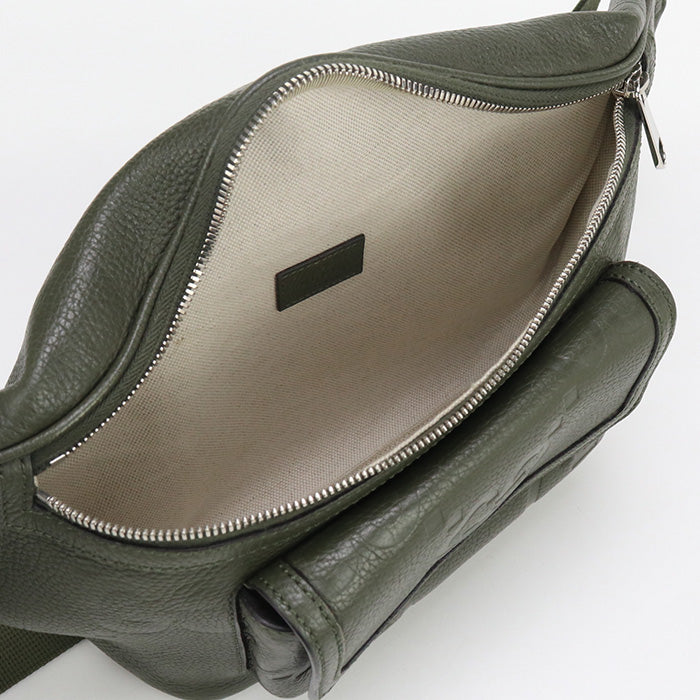 GUCCI 645093 Crossbody Bags Jumbo GG Large Belt Bag, Sling Bag leather green mens