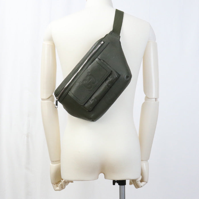 GUCCI 645093 Crossbody Bags Jumbo GG Large Belt Bag, Sling Bag leather green mens