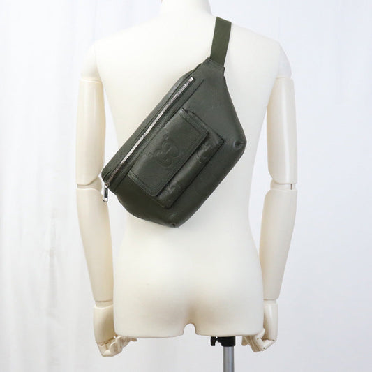 GUCCI 645093 Crossbody Bags Jumbo GG Large Belt Bag, Sling Bag leather green mens
