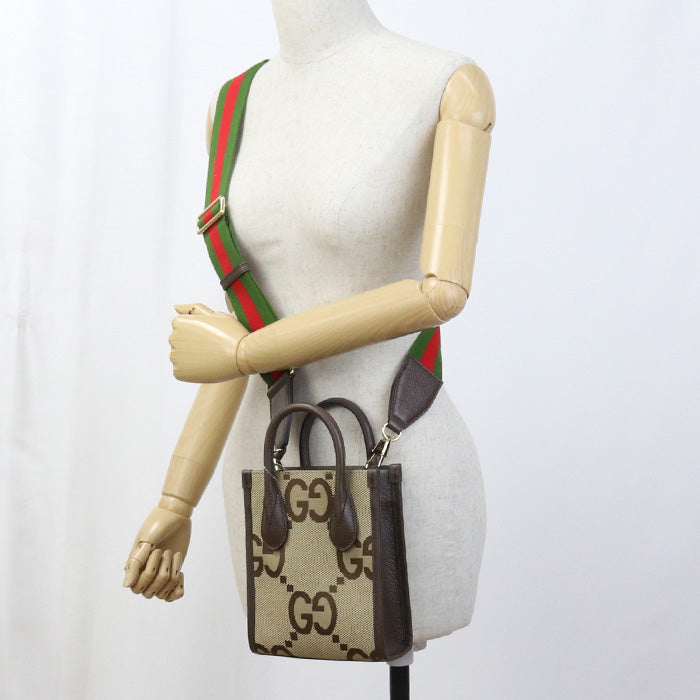 GUCCI GU90004 2WAYShoulder Bag Jumbo GG beige Women