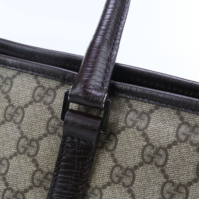 GUCCI GU90419 GG Supreme Tote  Canvas Bag beige Women