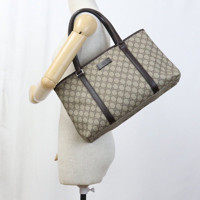 GUCCI GU90419 GG Supreme Tote  Canvas Bag beige Women
