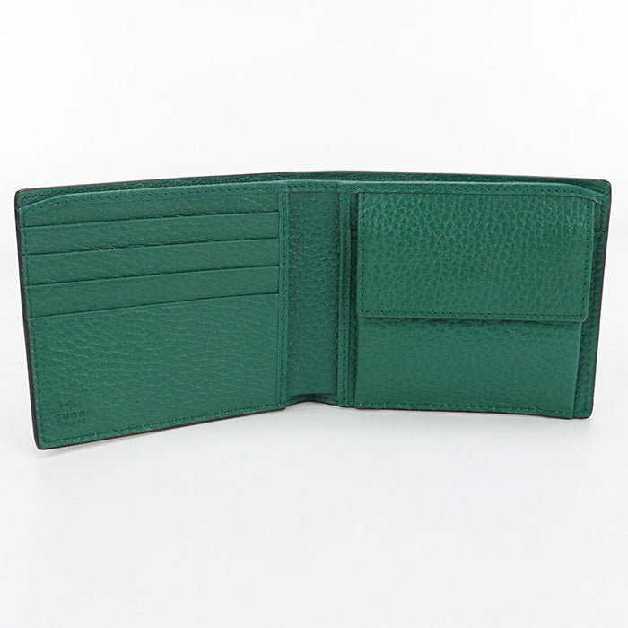 GUCCI GU90443 Coin wallet Interlocking G Folded wallet leather/black mens