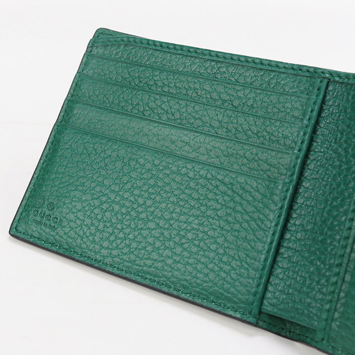 GUCCI GU90443 Coin wallet Interlocking G Folded wallet leather/black mens