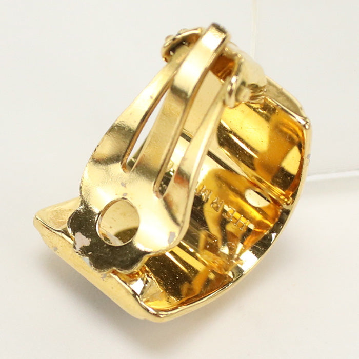 HERMES Emaille Earring metal Gold Women