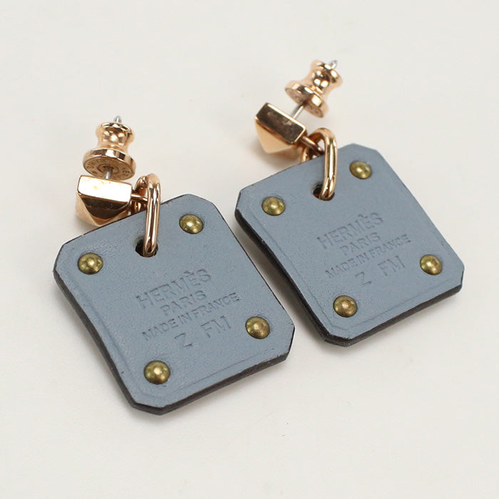 HERMES As de Coeur Pierce metal Gold Women