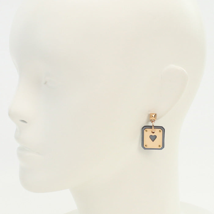 HERMES As de Coeur Pierce metal Gold Women