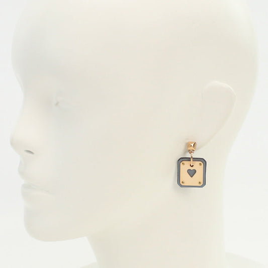 HERMES As de Coeur Pierce metal Gold Women